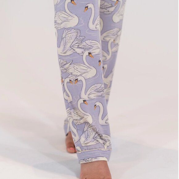 In My Sundays Swan Long Pajama Set - L - Picture 3 of 6
